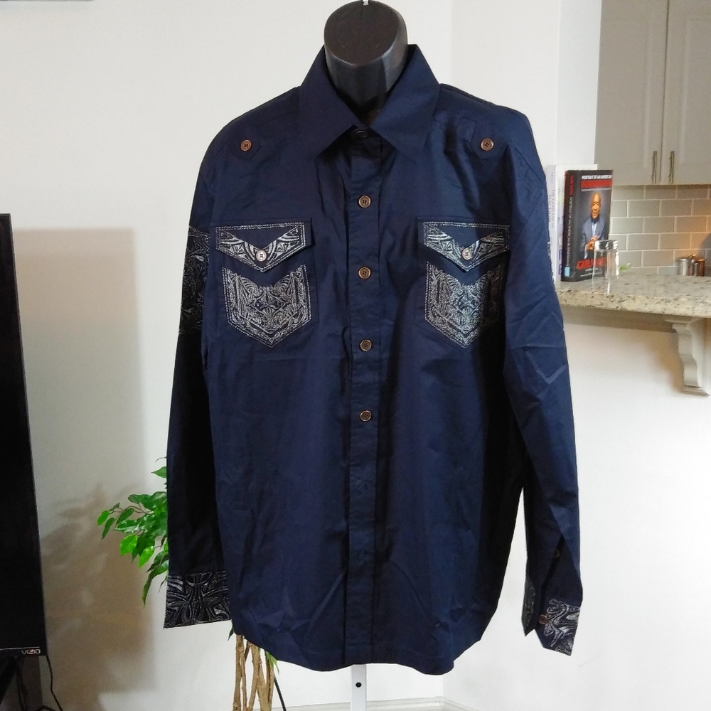 Royal Prestige Mens Casual Shirt   XL